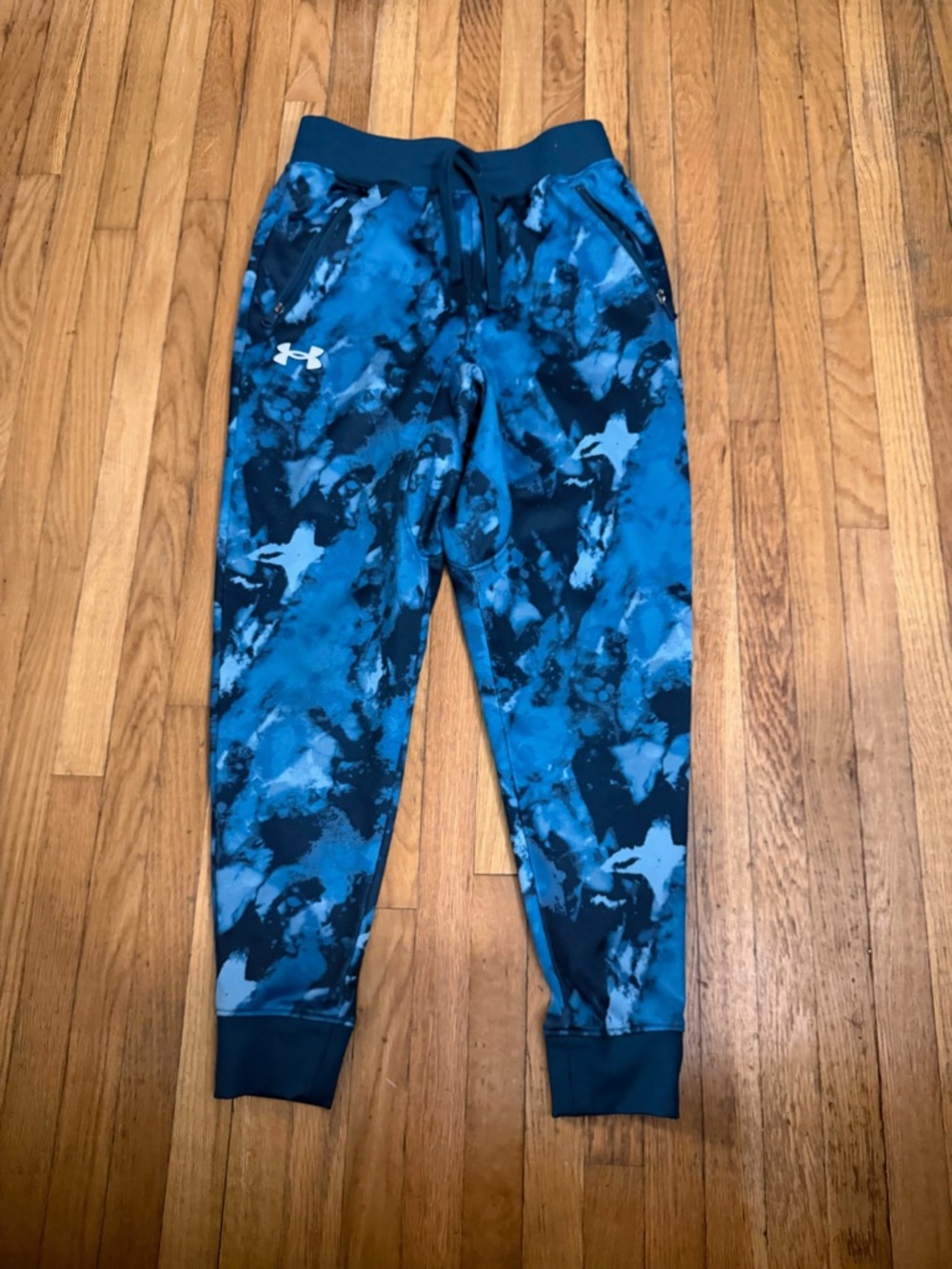 Under Armour Ysmall Teal Tiedye Joggers